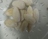 A picture of step 3 of Royal pink cheese in white gravy.