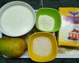 A picture of step 1 of Mango Kulfi.