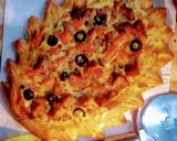 A picture of step 9 of Leaf shape pizza 🇮🇹.