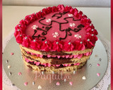 Foto del paso 12 de la receta: Naked cake (tarta desnuda) marmolada
