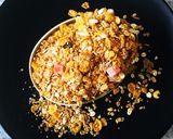 A picture of step 1 of Museli jaggery laddu.