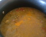 A picture of step 5 of Green mung dal.