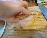 Sajtkrémes-baconos csirkemell rozmaringos édesburgonyával recept fázis 4 fotója