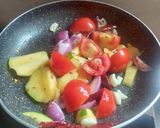 A picture of step 2 of Rajasthani Kachi kairi ki chutney.