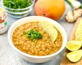 Une image de l'étape 7 de Curry de lentilles à la mangue et courge butternut.