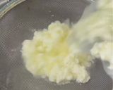 A picture of step 2 of Chhena Poda.