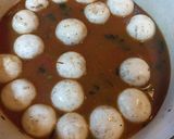 A picture of step 3 of Sicilian Hake Stew with Raisins and Mushrooms.