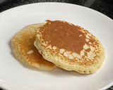 A picture of step 5 of Easy pancake with crispy bacon.