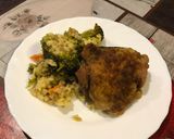 Brokkolis bulguros csirkecombok recept fázis 4 fotója