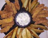Foto del paso 8 de la receta: Bastoncitos de pollo con papas rústicas