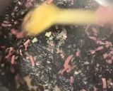 Une image de l'étape 2 de Riz nero façon risotto « alla carbonara ».