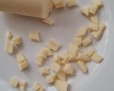 Foto del paso 1 de la receta: Pasta con crema de leche 🍝 Fideos secos a la crema con mozzarella, ajo y perejil🍝