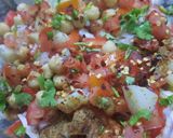 A picture of step 5 of Simple chana aalu chaat.