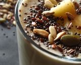 A picture of step 3 of Banana oats smoothie.