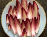 A picture of step 1 of Chicory and Blue Cheese Salad.