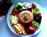 รูปขั้นตอนการทำที่ 4 ของ ข้าวคลุกกะปิ Khao kluk kapi (Shrimp Paste Fried Rice)