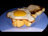 Sunny side egg sandwich