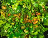 A picture of step 5 of Baingan Palak Bharta.