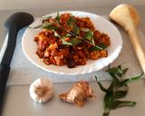 A picture of step 13 of Prawns Coconut Recipe Prawns Thengakoth Coconut slices ularth.