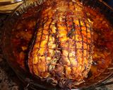 Foto del paso 9 de la receta: Pularda rellena con setas, ciruelas y piñones