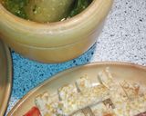 Foto del paso 4 de la receta Salmonetes fritos sobre crepes rellenos al pesto