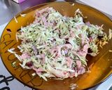 Une image de l'étape 8 de Salade de courgette, concombre, jambon blanc et feta.