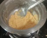 A picture of step 2 of Kesari kalakand.
