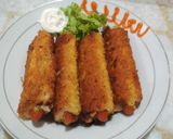 Foto langkah ke 3 dari resep Roti Gulung Sosis.