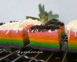 Foto langkah ke 10 dari resep Steamed Rainbow cake.