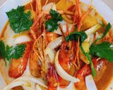 Hình bước làm 3 của món Cà ri tôm