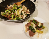 A picture of step 8 of Beef and Broccoli.