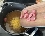 A picture of step 2 of Kari’s bone broth noodle soup.