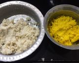 A picture of step 2 of Coconut ladoo.