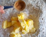 A picture of step 1 of Cinnamon Scones.