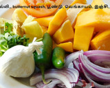 பட்டர்நட் ஸ்குவாஷ் (butternut squash) புலவ் (Butternut squash pulaov Recipe in Tamil) ரெசிபி ஸ்டேப் 1 புகைப்படம்