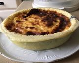 Une image de l'étape 16 de Flan pâtissier aux myrtilles pâte brisée au curaçao.