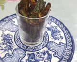A picture of step 4 of Kurkuri bhindi.