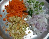 A picture of step 1 of Handvo (Gujarati Savory Lentil Cake).
