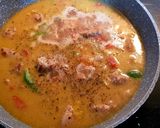 A picture of step 2 of Pork Sauté with Wine and Peppers.