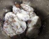 A picture of step 4 of Fig walnut halwa.