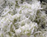 A picture of step 1 of Crispy lauki triangles.