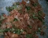 A picture of step 2 of Masala pav.