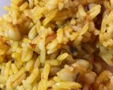 A picture of step 7 of Jollof rice and beans.