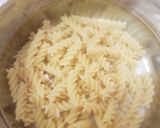 A picture of step 1 of My Smoked Sausage & peppercorn Sauce Pasta. 💛.