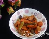 A picture of step 3 of Mom's Instant Mixed Veg Pickle.