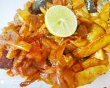 A picture of step 6 of Tangy Arbi.