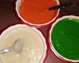 A picture of step 5 of Tricolour marvel cake.