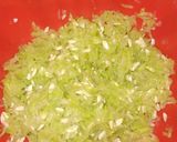 A picture of step 1 of Kadu ke pakory(pumpkin fritters).