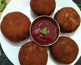 A picture of step 4 of Suji paneer cutlet.