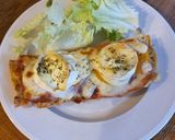 Une image de l'étape 8 de Pain liquide ramadan tomates/oignons/poivrons en bruschetta.